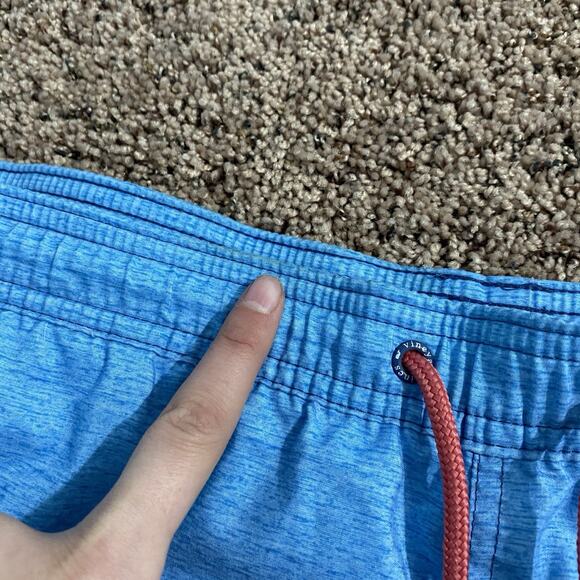 Vineyard Vines Swim Shorts Mens Large Blue Beach Board Trunks Printed - Picture 4 of 6